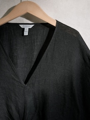 Black N. Premium 100% Linen Twist Dress - Image 7 of 8