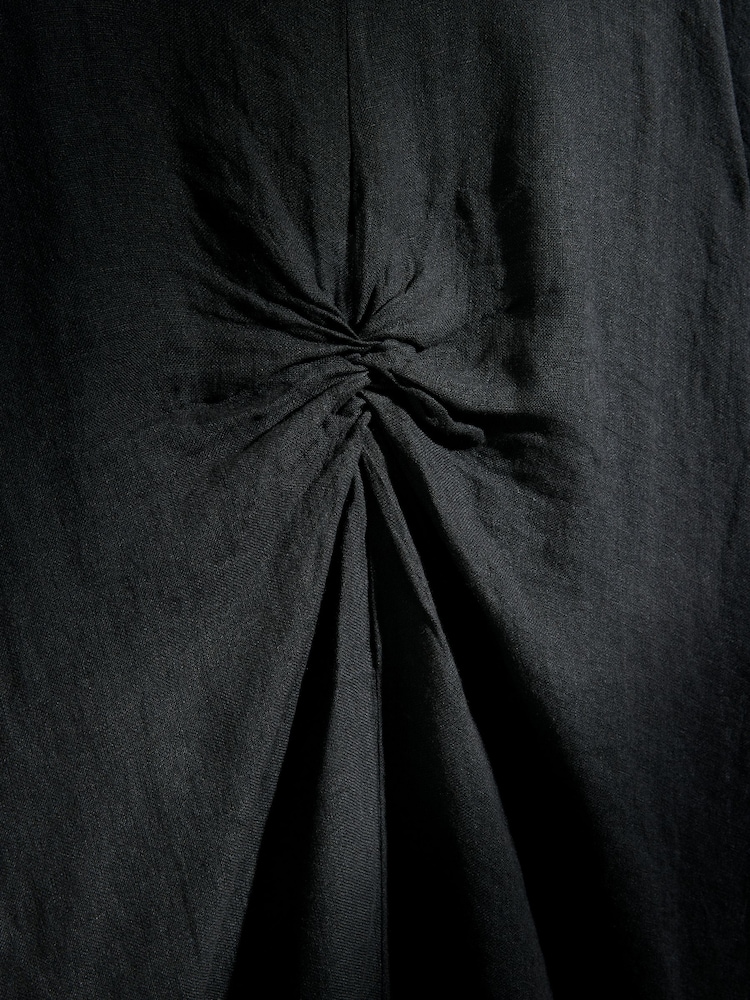 Black N. Premium 100% Linen Twist Dress - Image 8 of 8