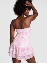 Victoria's Secret PINK Charlamagne Harbor White Lace Ruffle Dress - Image 2 of 3