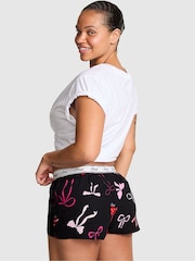 Victoria's Secret PINK Black Bow Christmas Print Pyjama Bottoms - Image 2 of 2