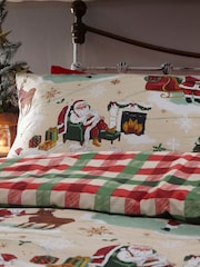 Furn Multicolour Jolly Santa Christmas Duvet Cover Set - Image 3 of 4