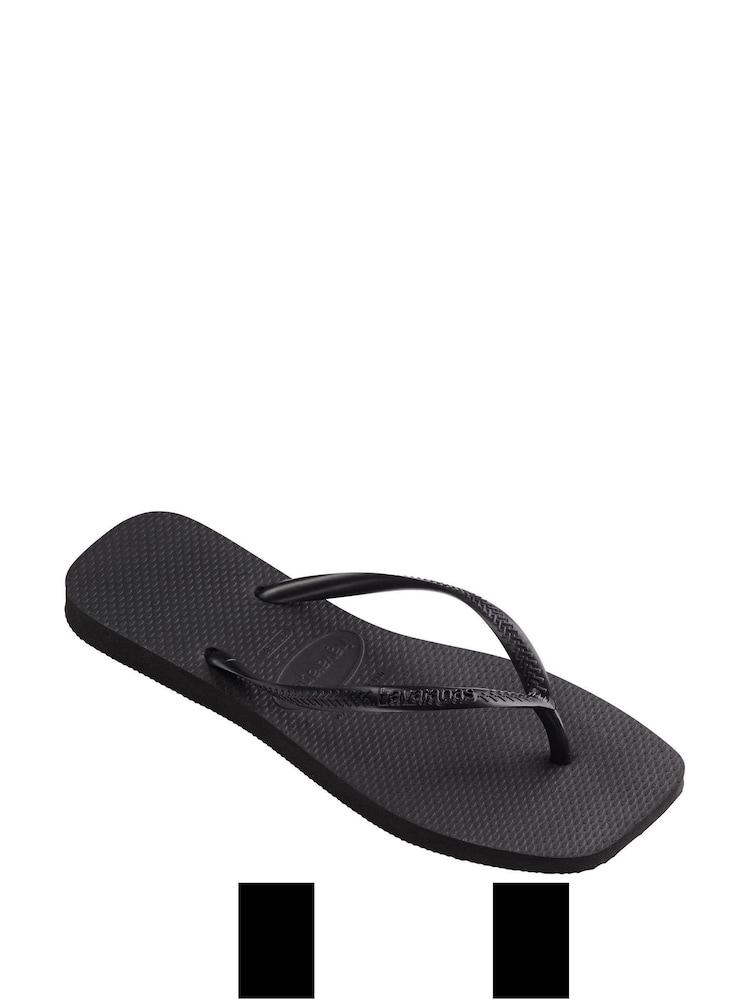 Havaianas Slim Square Black Sandals - Image 2 of 7