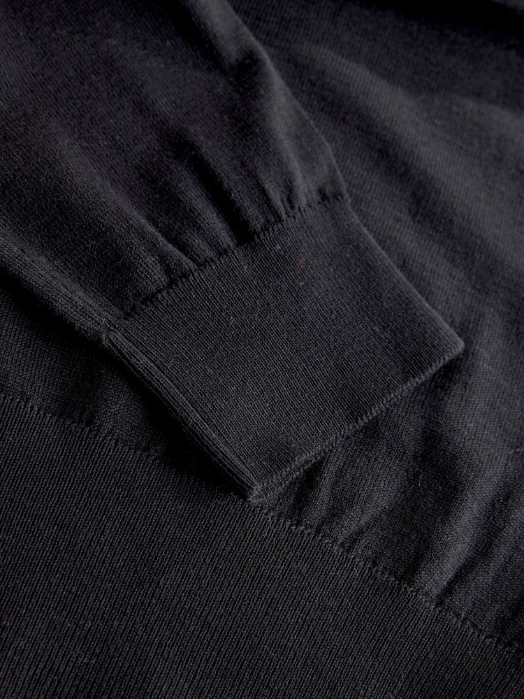 Black Tipped Soft Touch Cotton Rich Frill Polo Top - Image 8 of 8 Black Tipped Soft Touch Cotton Rich Frill Polo Top - Image 8 of 8