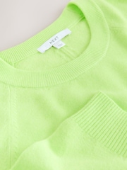 Fluro Green Supersoft Crew Neck Long Sleeve Jumper - Image 3 of 3