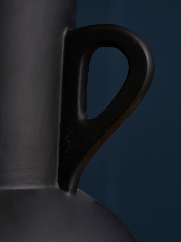 BHS Black Jug Ceramic Vase - Image 2 of 4