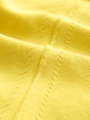 Bright Yellow Soft Touch Crew Neck Cotton Rich Jumper - Image 7 of 8