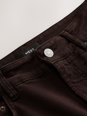 Chocolate Brown Stovepipe Straight Leg Jeans - Image 9 of 9
