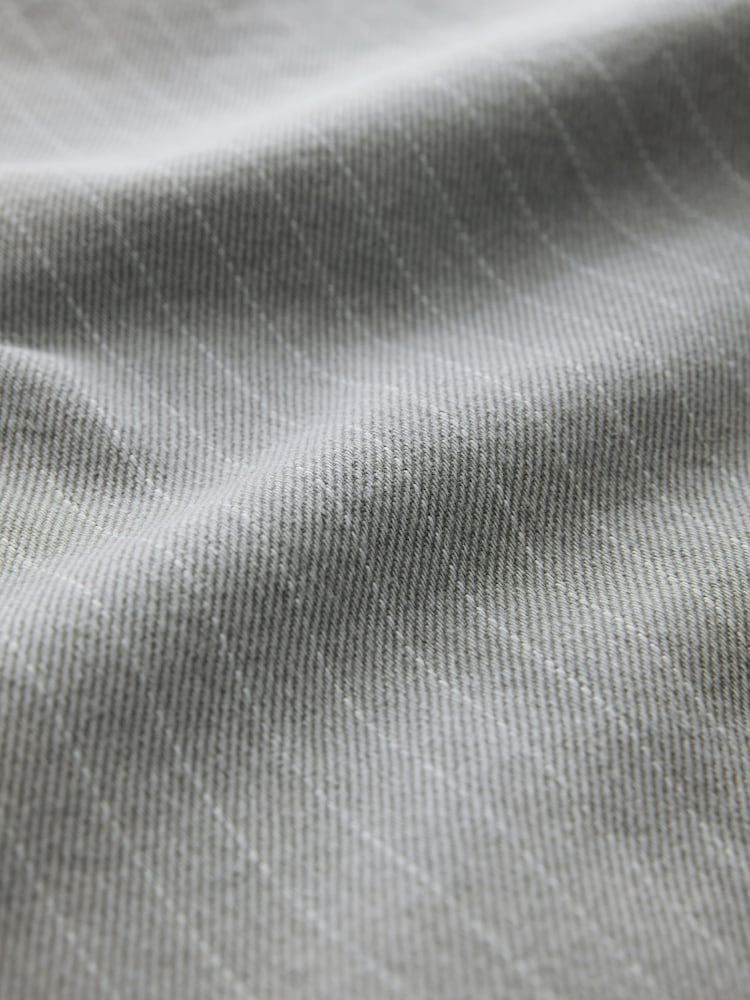Grey Stripe High Rise Palazzo Wide Leg Jeans - Image 5 of 5 Grey Stripe High Rise Palazzo Wide Leg Jeans - Image 5 of 5