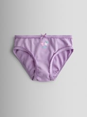 JoJo Maman Bébé Pink 3-Pack Floral Briefs - Image 4 of 8