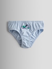 JoJo Maman Bébé Tractor Construction Vehicle 3 Pack Briefs - Image 4 of 8