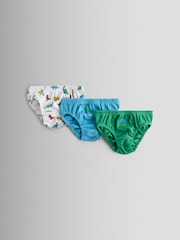 JoJo Maman Bébé Dinosaur 3 Pack Briefs - Image 1 of 8