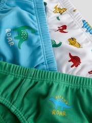 JoJo Maman Bébé Dinosaur 3 Pack Briefs - Image 8 of 8