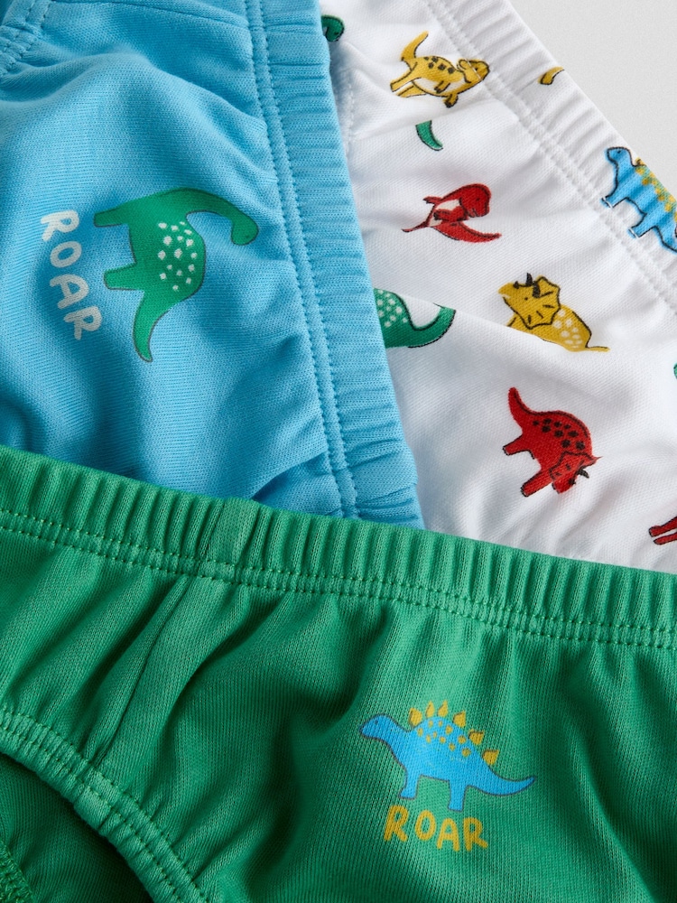 JoJo Maman Bébé Dinosaur 3 Pack Briefs - Image 8 of 8