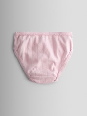 JoJo Maman Bébé Heart Pointelle 3-Pack Floral Briefs - Image 7 of 8