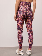 Pink Print Maternity Sports Dry Tech High Waist Full Length Leggings - Image 3 of 10