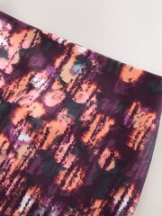 Pink Print Maternity Sports Dry Tech High Waist Full Length Leggings - Image 9 of 10