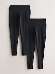 črna/črna - Komplet 2 dolgih pajkic za oblikovanje postave Active Spors - Slika 7 iz 11