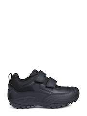 Geox J New Savage B Waterproof Touch Fastening Black Trainers - Image 1 of 4
