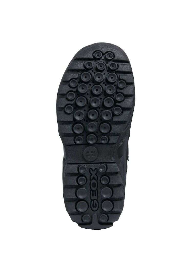 Geox J New Savage B Waterproof Touch Fastening Black Trainers - Image 2 of 4