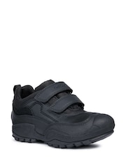 Geox J New Savage B Waterproof Touch Fastening Black Trainers - Image 3 of 4