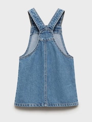 Mango Blue Denim Dungaree Dress - Image 4 of 5