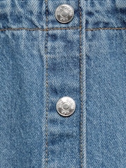 Mango Blue Denim Dungaree Dress - Image 5 of 5