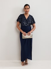 Phase Eight Blue Petite Janessa Dress - Image 1 of 6