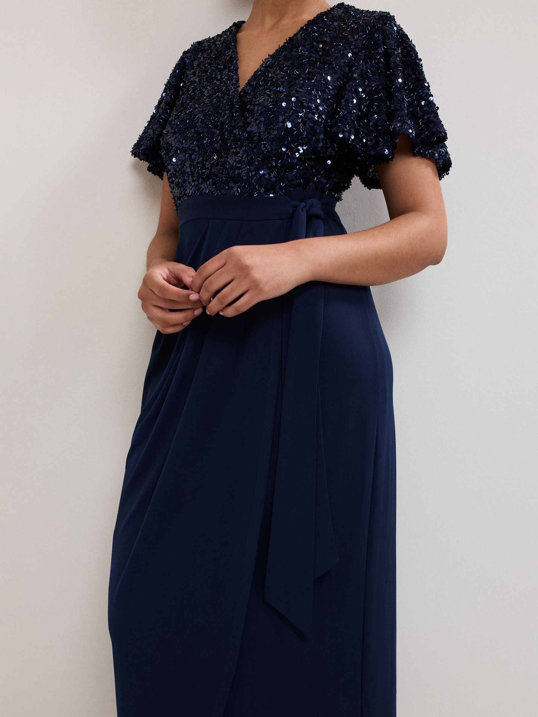 Next：日本 Phase Eight Janessa スパンコール ワンピース from