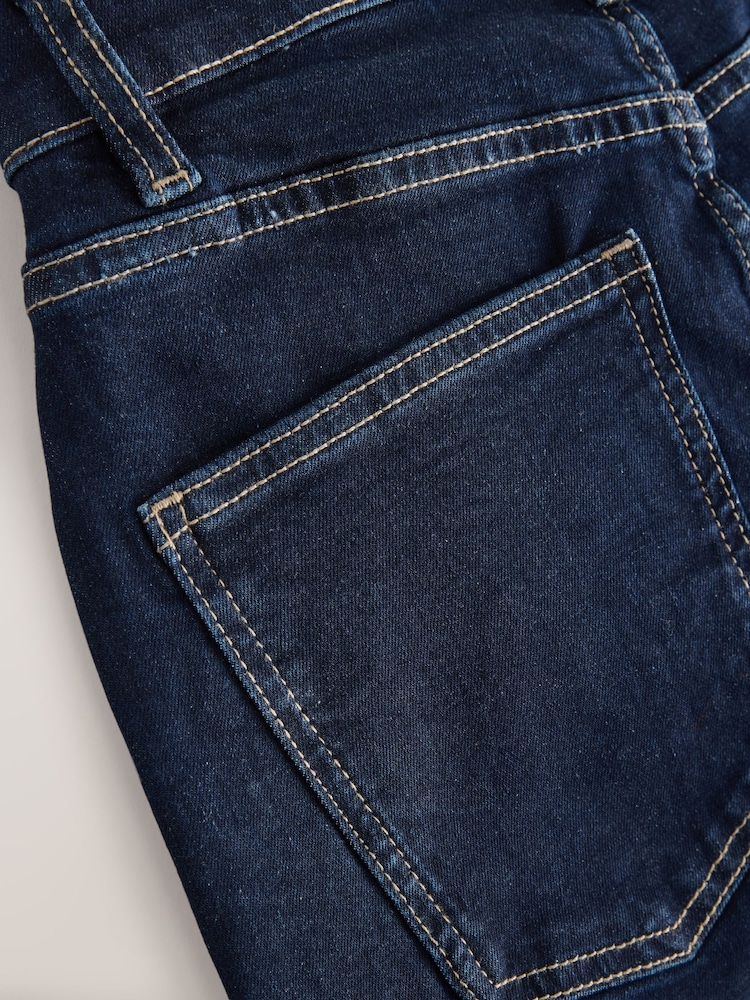 Indigo Blue High Rise Stretch Wide Leg Jeans - Image 9 of 9