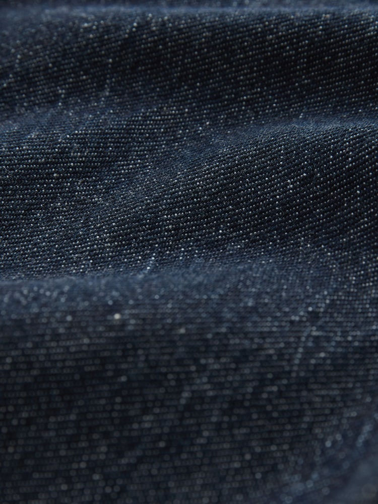 Dark Blue Patch Pocket Wide Leg Jeans - Image 9 of 9