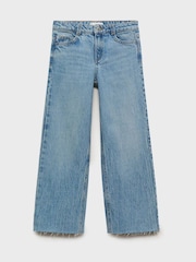 Mango Blue Wide Leg Jeans - Image 2 of 4