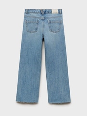 Mango Blue Wide Leg Jeans - Image 3 of 4
