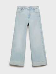 Mango Blue Wide Leg Jeans - Image 1 of 3