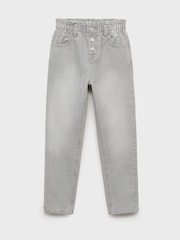 Mango Grey Paperbag Jeans - Image 1 of 3