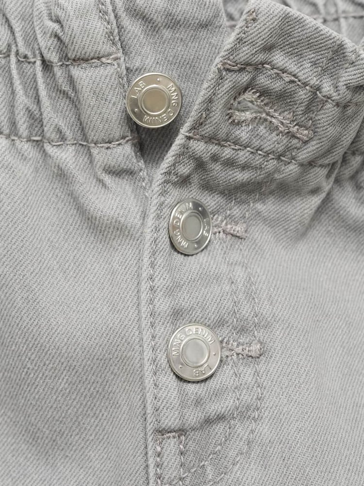 Mango Grey Paperbag Jeans - Image 3 of 3