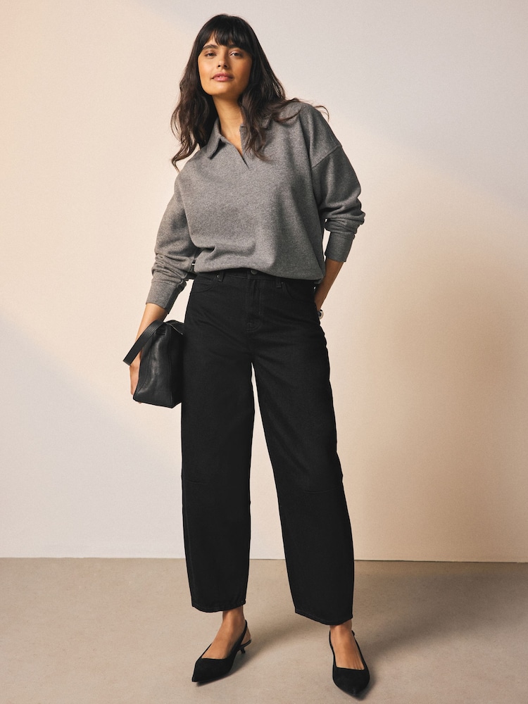 Schwarz - Dart Detail Barrel Jeans - Bild 1 von 3 Schwarz - Dart Detail Barrel Jeans - Bild 1 von 3