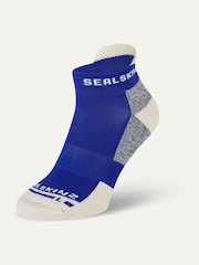Blau/Chrom - Sealskinz Pedham Anti Blister Anklet Running Socks - Bild 1 von 2