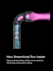 Dyson Pink Straight Wavy Supersonic r™ Hair Dryer - Image 5 of 11