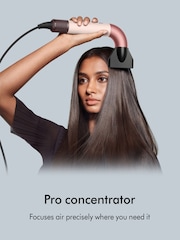 Dyson Pink Straight Wavy Supersonic r™ Hair Dryer - Image 9 of 11