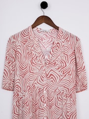 Lakeland Clothing Pink Serena Animal Print Midi Dress - Image 2 of 6