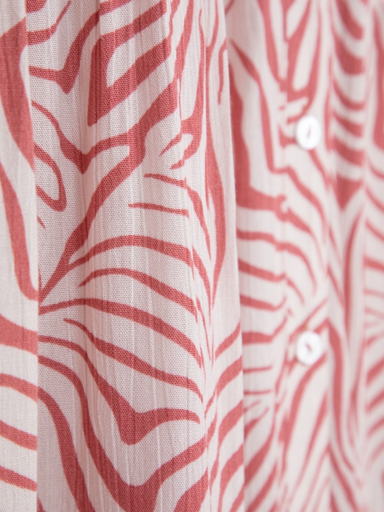 Lakeland Clothing Pink Serena Animal Print Midi Dress - Image 4 of 6