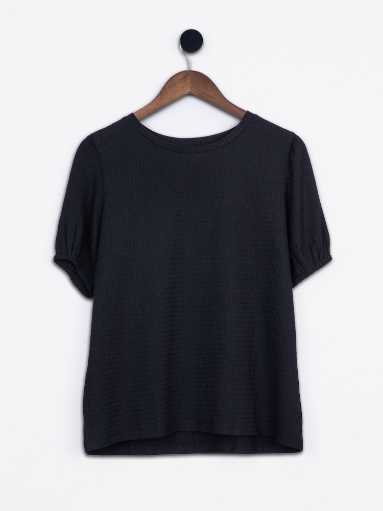 Lakeland Clothing Josie Textured Black Top - Image 1 of 4