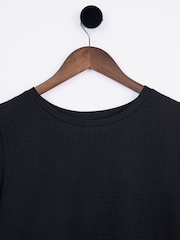 Lakeland Clothing Josie Textured Black Top - Image 2 of 4