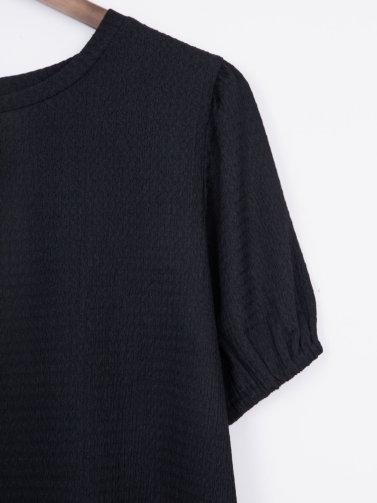 Lakeland Clothing Josie Textured Black Top - Image 3 of 4