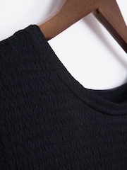 Lakeland Clothing Josie Textured Black Top - Image 4 of 4