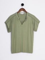 Lakeland Clothing Green Poppy Jersey Top - Imagen 1 de 4