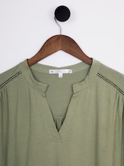 Lakeland Clothing Green Poppy Jersey Top - Imagen 3 de 4