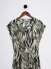 Lakeland Clothing Green Zoe Printed Midi Dress - Image 2 of 5