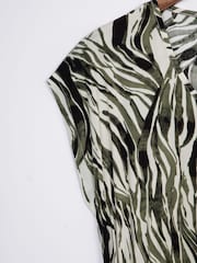 Lakeland Clothing Green Zoe Printed Midi Dress - Image 4 of 5