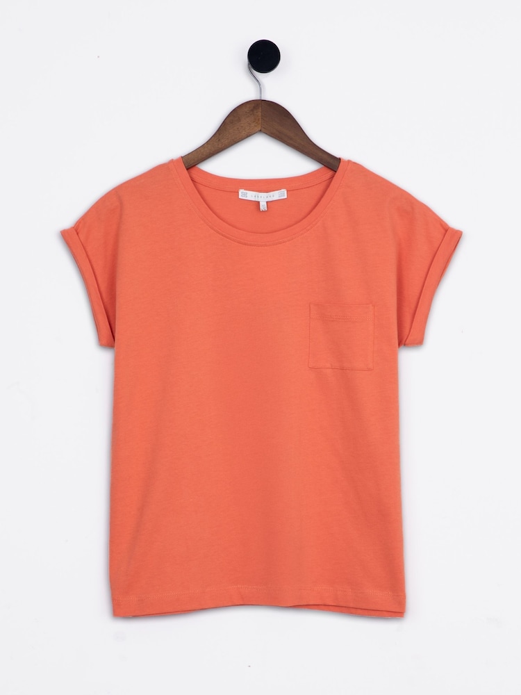 Lakeland Clothing Orange Prue Pocket T-Shirt - Image 1 of 4